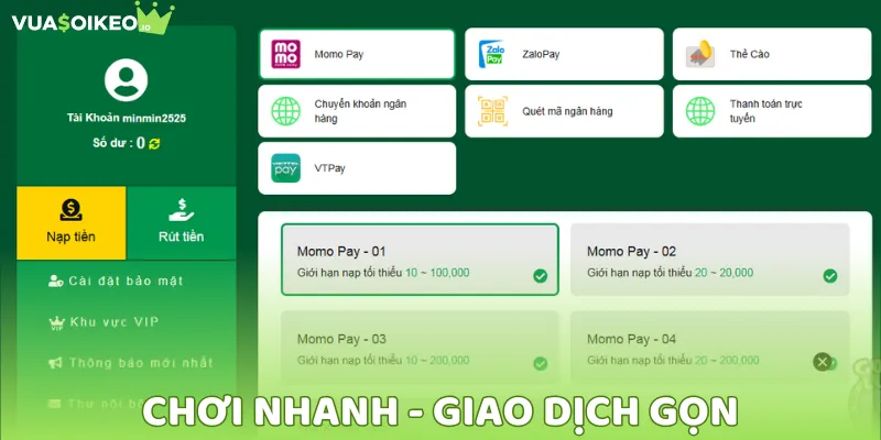 Đa dạng phương thức thanh toán