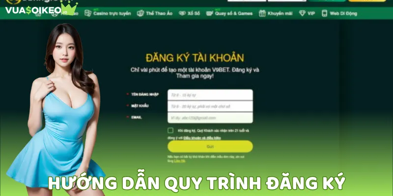 Đăng ký thành viên nhanh chóng dễ dàng