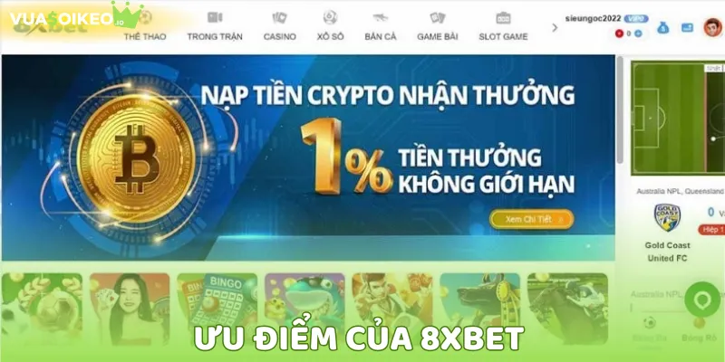 8XBET luôn chiếm vị thế cao trong ngành
