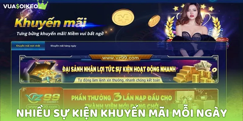 Nhiều sự kiện khuyến mãi liên tục cập nhật