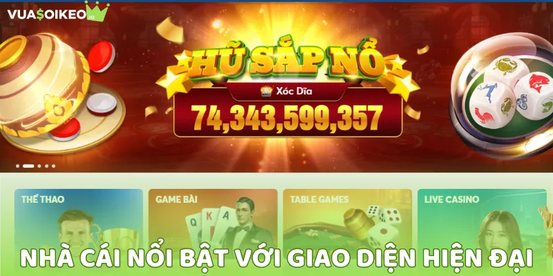 Nhà cái nổi bật với giao diện hiện đại, bảo mật cao và dịch vụ tận tâm