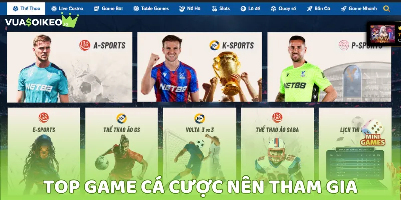 Danh mục game casino đỉnh của chóp