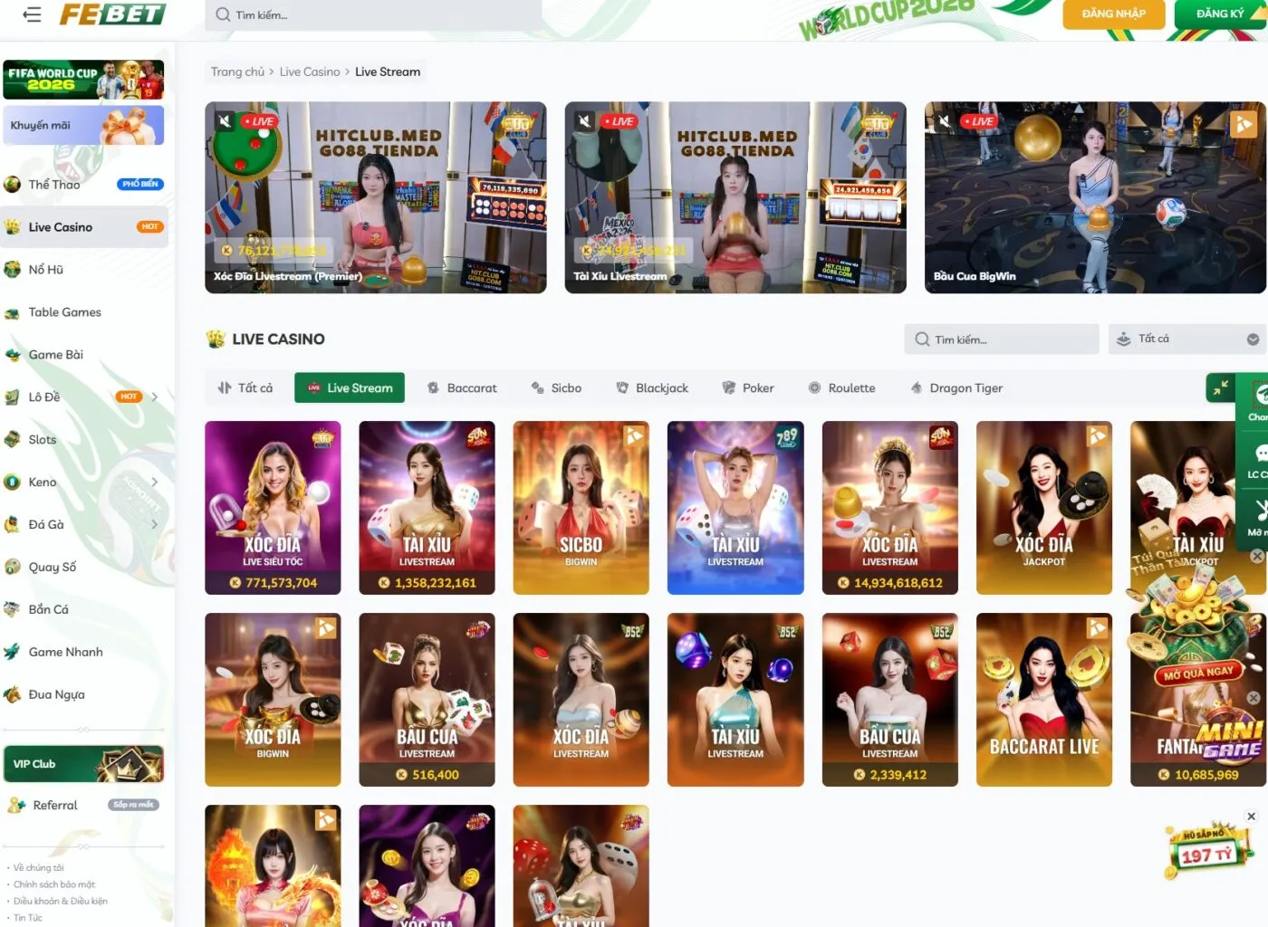 Casino siêu uy tín từ nhà cái FEBet